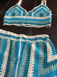 Crochet Top &amp; Shorts Set