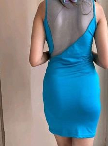 Blue Bodycon Mini Dress