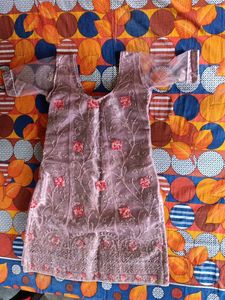 front and back thread work kurti