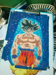Goku paint drawing