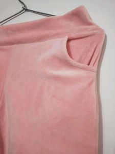 Pink Velvet Joggers