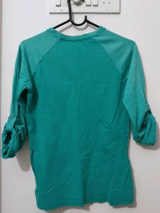 Blue Casual Wear Tshirt