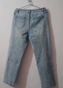 Light Blue Straight Fit Jeans