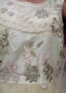 Embellished White Gown