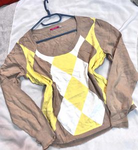 🎁Buy1 Get1 Free Yellow Knitted Sweater F