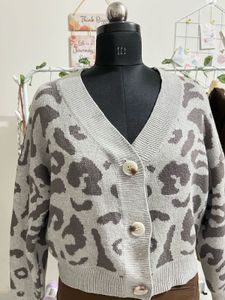 Animal Print Cardigan