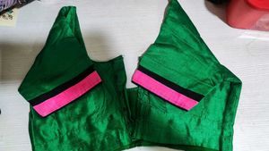 Pink &amp; Green Saree