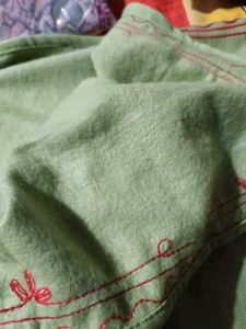 Embroidered winter Kurta Set