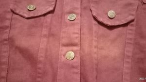 Vintage Red Denim Jacket