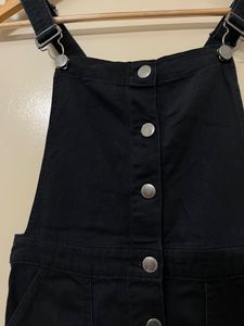 H&amp;M Dungaree Dress Black