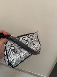 Snakeskin Print Shoulder Bag