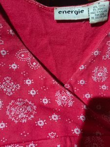 Sleeveless Top With Silver Print