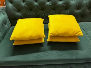 4 Yellow Classy Cushions⭐️❤️