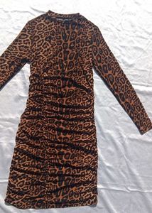 Sheer Cheetah Print Dress