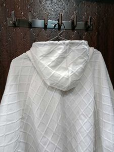 White Tasselled Poncho