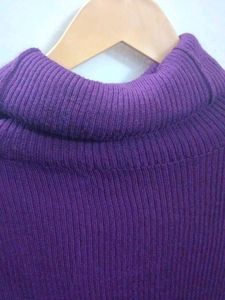 Purple bodycon Knit Dress