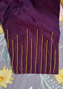 Beautiful Hand Worked Bridal Blouse..size Adjustable 30 to 34
