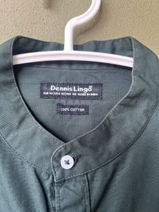 Men Green Slim Fit Pure Cotton Casual Shirt