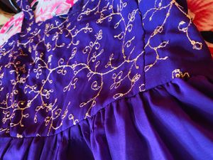 Elegant Purple Tiered Maxi Dress