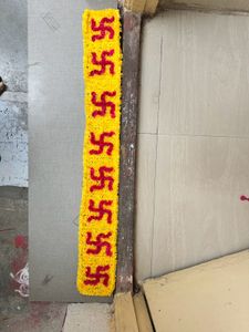 Fur Woolen Swastika Readymade Rangoli Patti
