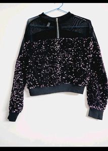 ✨️🖤Sequins Crop Top 🖤✨️