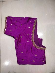 💜Purple  Aari Blouse