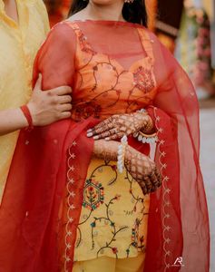 Haldi Outfit 💛🧡