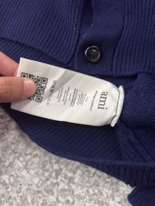 AMI Paris Navy Cardigan