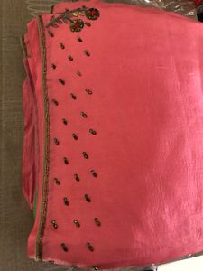 Booti border saree for women with blouse