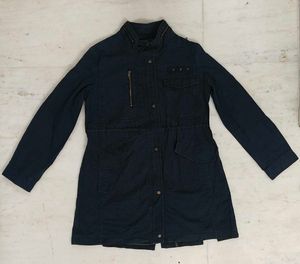 Stylish Navy Blue Trench Coat