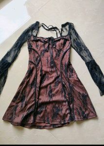 Savana Sheer A Line Dress
