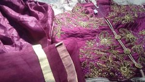 Wedding Wear Anarkali Suit Set For 8-11 Girls
