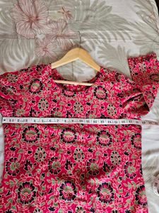 Block Print Cotton Kurti