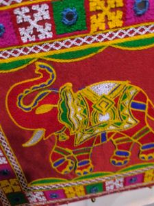 Traditional Elephant Laptop Sling Bag.