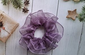 Organza Ruffle Scrunchie