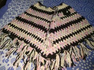 New Kids Winter Wool Handmade Poncho