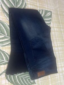 Dark Wash Jeans with Flare Bottom