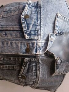 BEAUTIFUL ❤️ Denim Vest with Lace-Up Detail