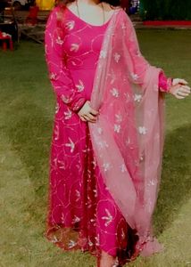 Very Unique Anarkali Gown Only Fully Hand Embroide