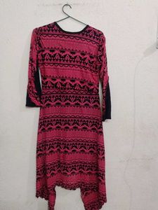 Patterned Pink Dress