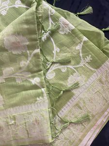 Green Floral Saree