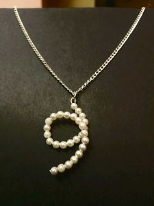 Pearl Number 9 Necklace