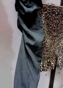 Leopard Print Smocked Top