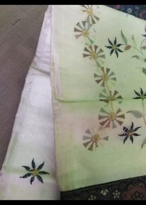 Kerala White Cotten Saree