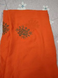 Orange Saree