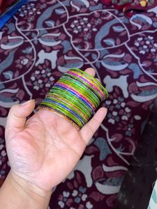 Multicoloured Metal Bangles