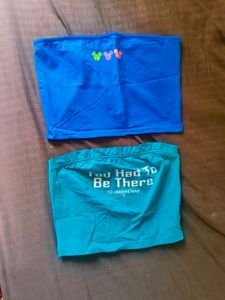Stylish Teal and blue Tube Top,pack of 2
