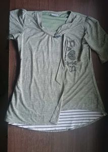 PRICE DROP!! Green Striped Top