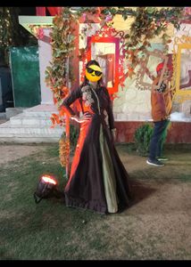 Elegant Brown Ethnic Gown