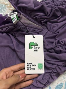 Newme Purple Bodycon Mini Dress